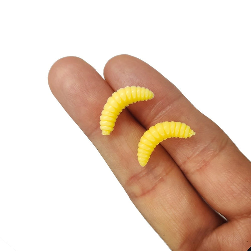 Larva Artificial - Bicho da Laranja para Pesca (100 unidades)