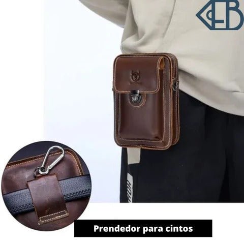 Bolsa Trasversal Tira Colo De Couro Legítimo Pochete Crossbody