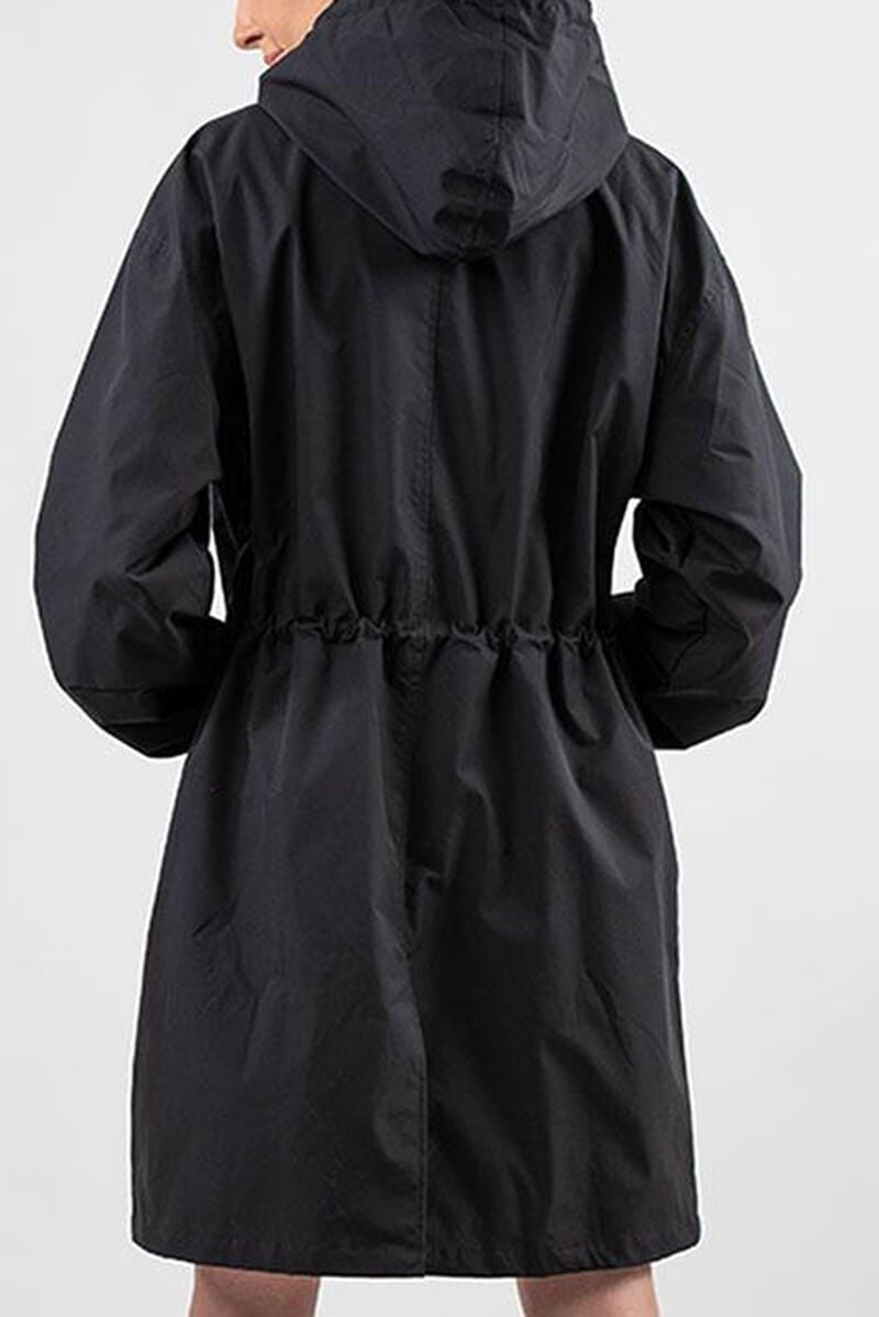 Casaco Corta Vento Trench Coat Impermeável com Capuz