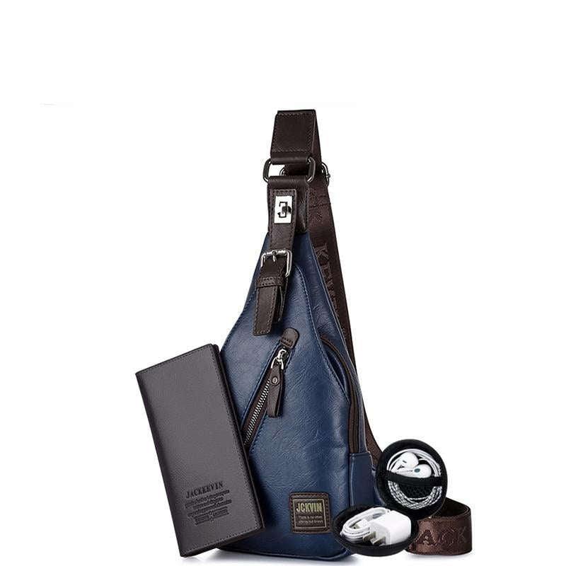 Bolsa De Ombro Pochete Masculina + Carteira Premium Grátis